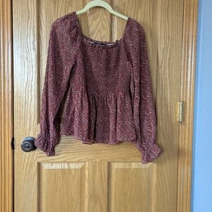 Floral Smocked Women's Top